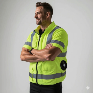 NEW ’26 Class 3 Cooling Fan Shirt – Hi-Vis Half Sleeve, UV & Water Resistant