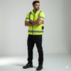 Polar Quest ANSI Class 3 hi-vis half sleeve cooling shirt - front view