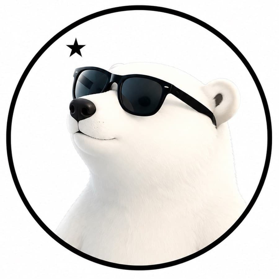 Polar Quest mascot in a fan vest