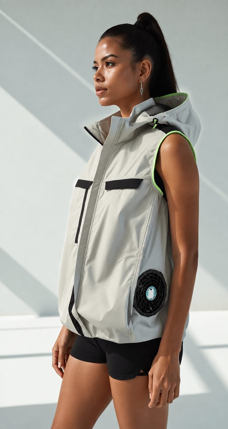 Gray Fan Vest, styled