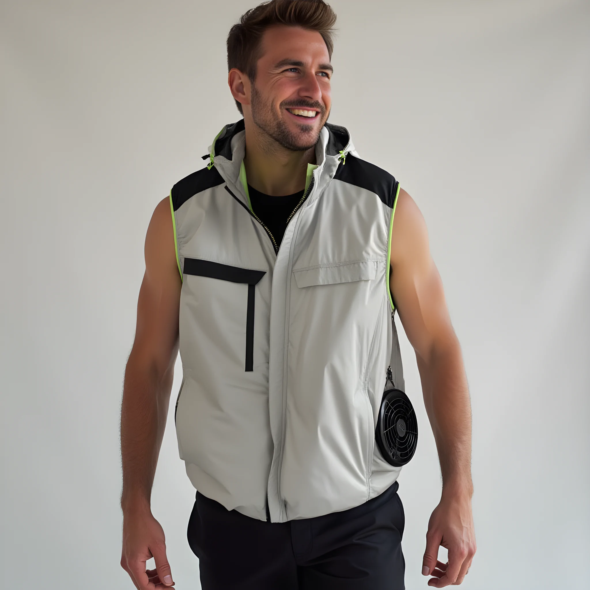 Polar Quest cooling fan vest with dual fans for maximum airflow