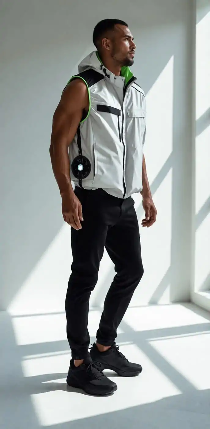 Gray Fan Vest
